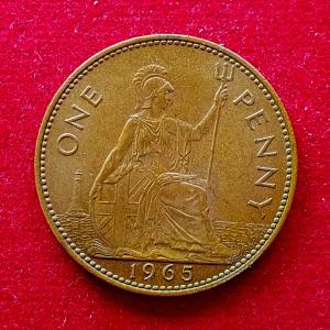 United Kingdom (UK) 1 Penny Elizabeth II 1965 Coin