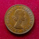 United Kingdom (UK) 1 Penny Elizabeth II 1966 Coin
