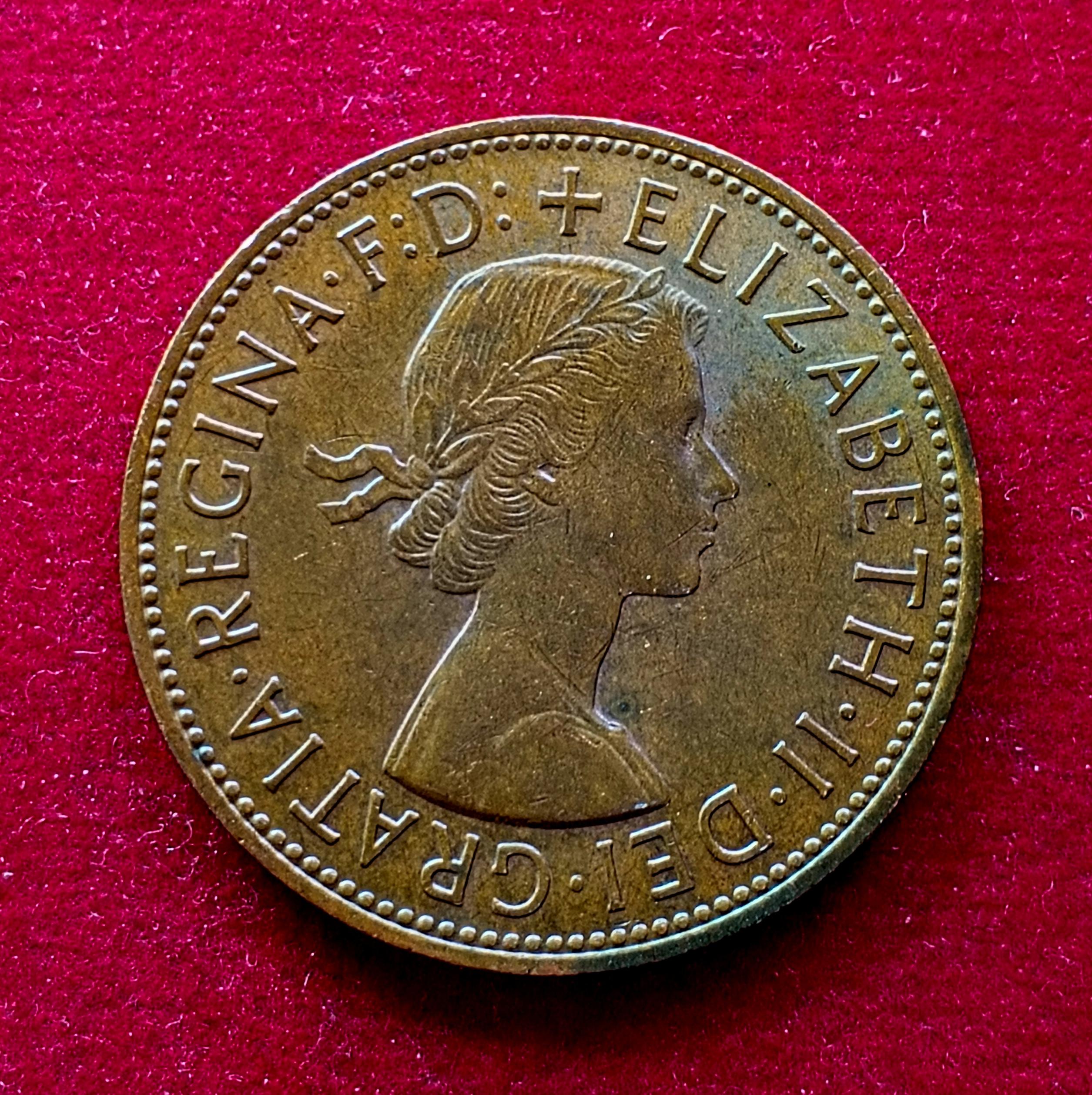 United Kingdom (UK) 1 Penny Elizabeth II 1967 Coin