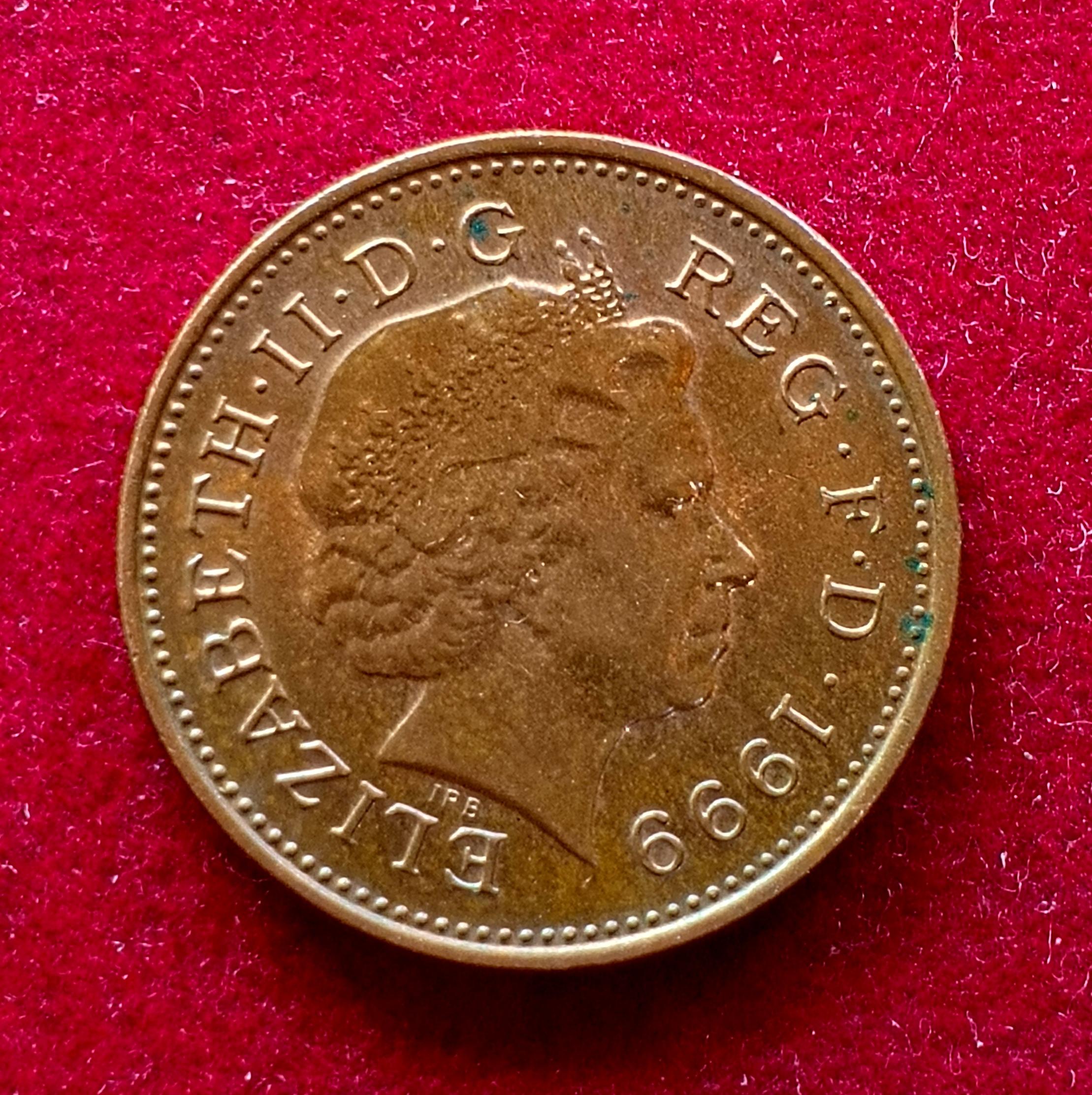 United Kingdom (UK) 1 Penny Elizabeth II 1999 Coin