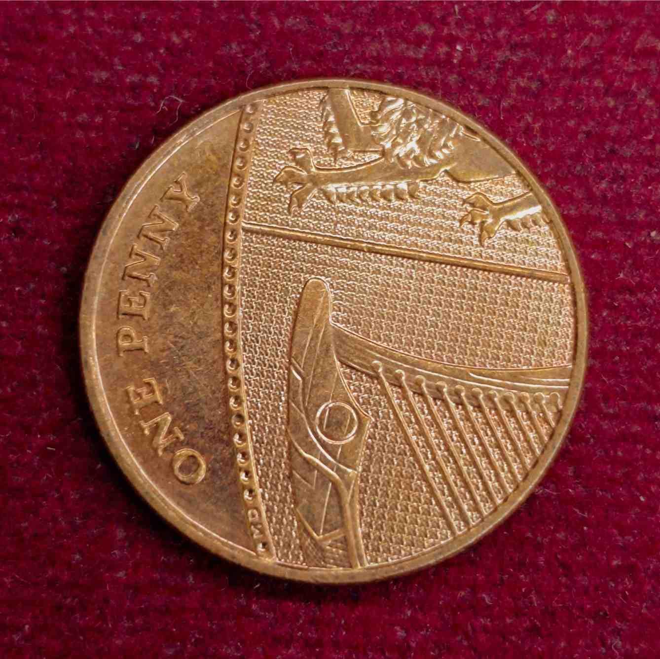 United Kingdom (UK) 1 Penny Elizabeth II 2010 Coin
