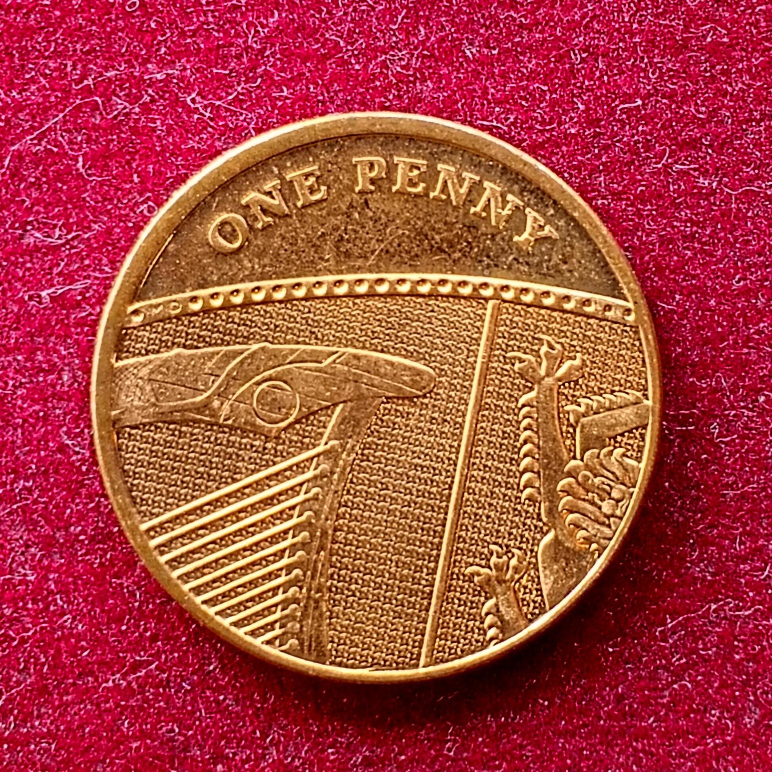 United Kingdom (UK) 1 Penny Elizabeth II 2016 Coin