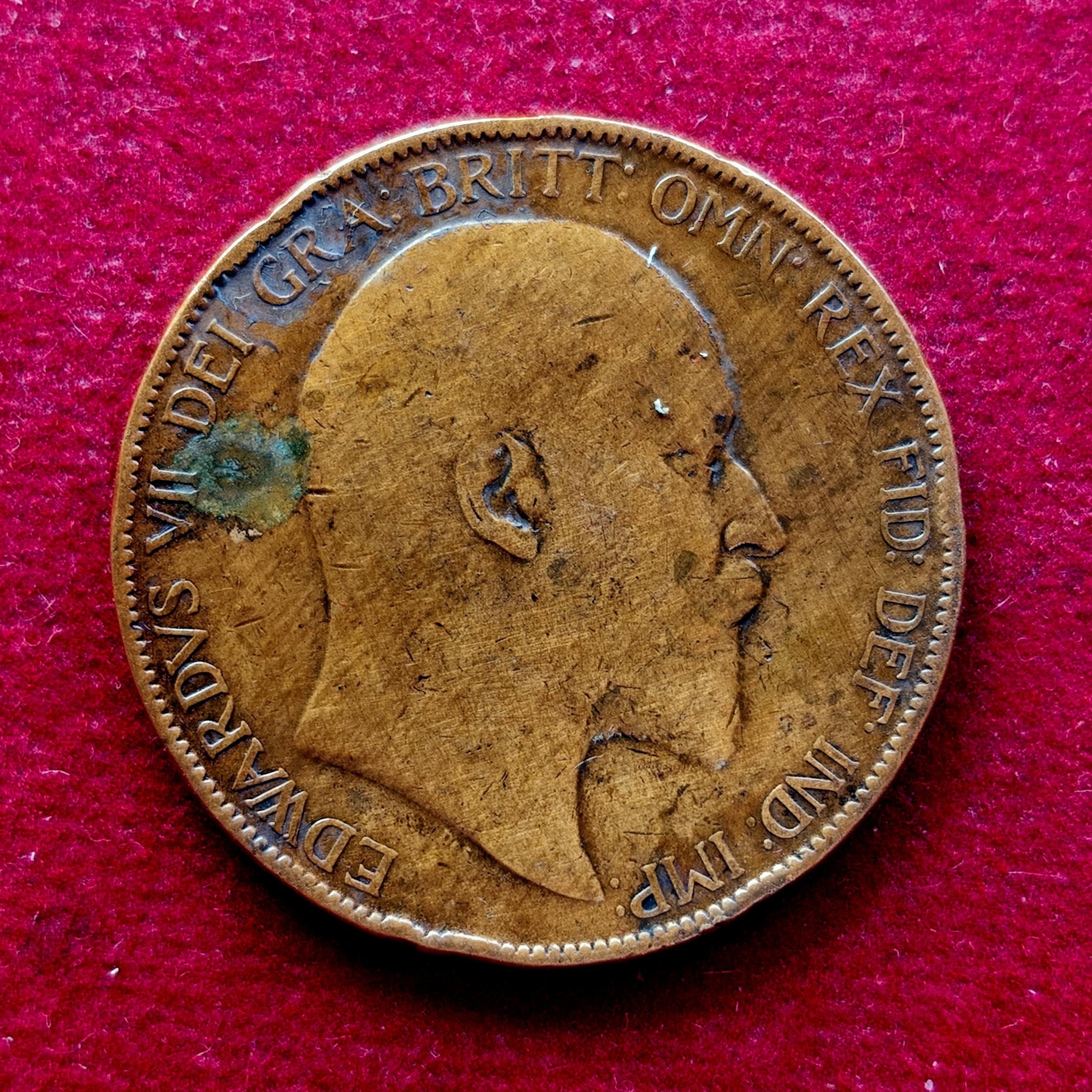 United Kingdom (UK) 1 Penny Edward VII 1907 Coin