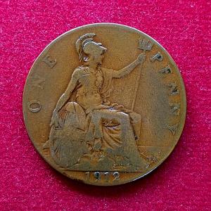 United Kingdom (UK) 1 Penny George V 1912 Coin