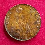 United Kingdom (UK) 1 Penny George V 1912 Coin