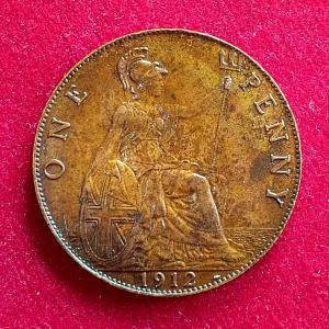United Kingdom (UK) 1 Penny George V 1912 Coin