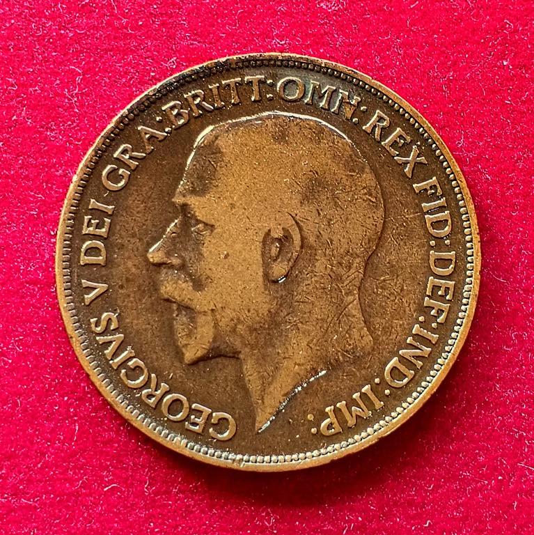 United Kingdom (UK) 1 Penny George V 1915 Coin