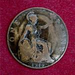 United Kingdom (UK) 1 Penny George V 1915 Coin