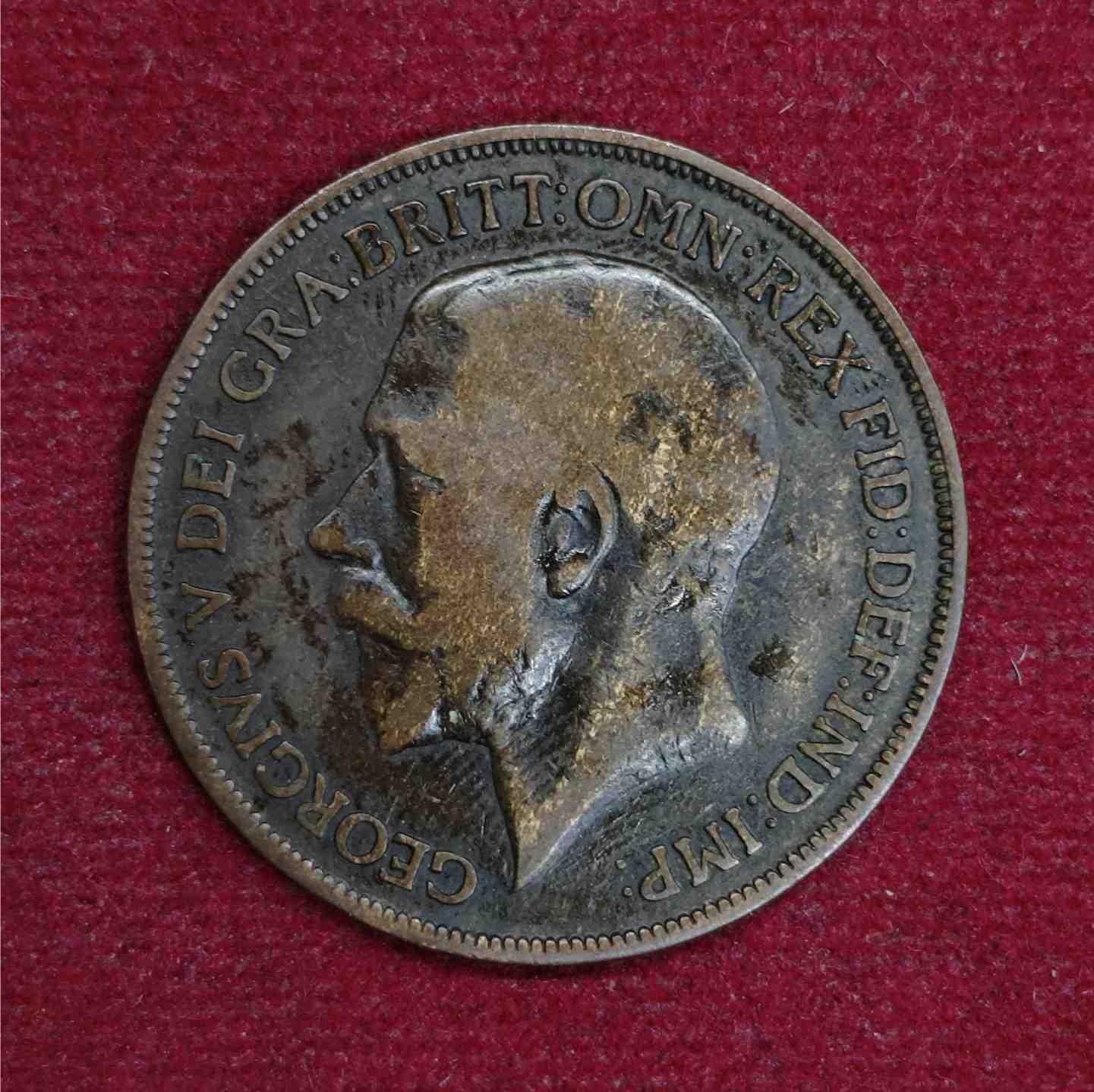 United Kingdom (UK) 1 Penny George V 1915 Coin