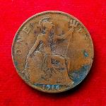 United Kingdom (UK) 1 Penny George V 1916 Coin