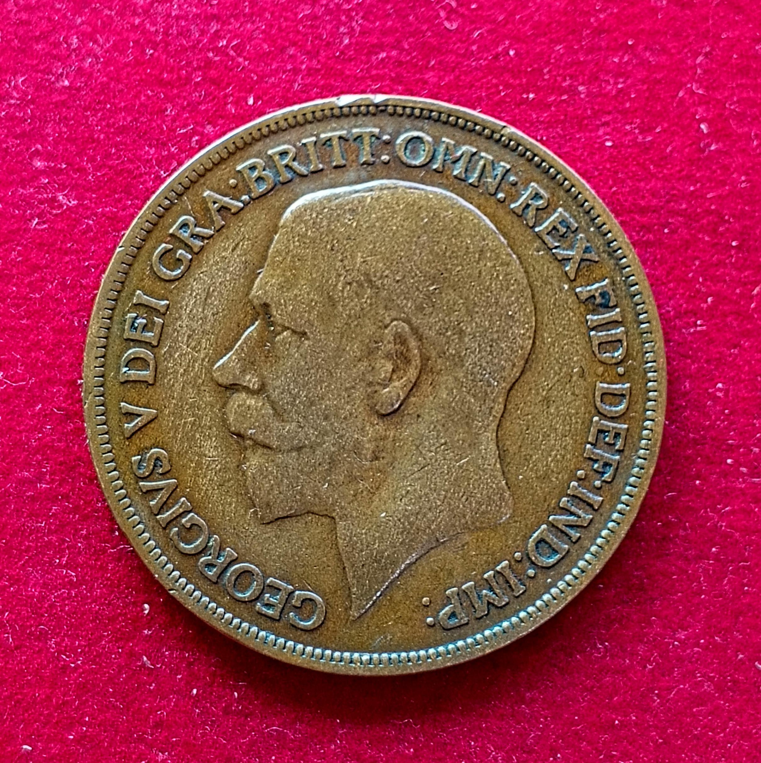 United Kingdom (UK) 1 Penny George V 1916 Coin