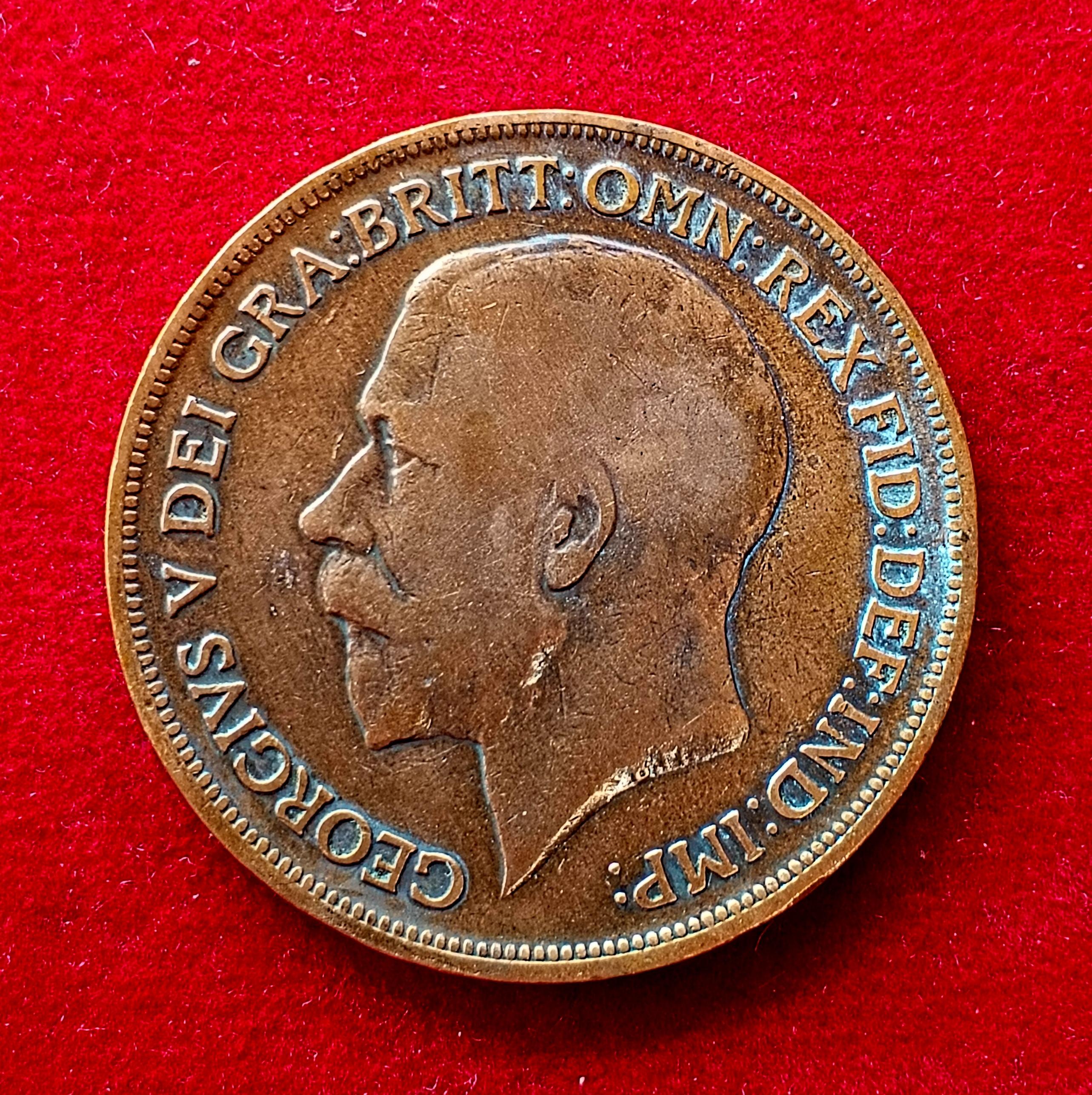 United Kingdom (UK) 1 Penny George V 1916 Coin