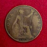United Kingdom (UK) 1 Penny George V 1917 Coin