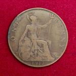 United Kingdom (UK) 1 Penny George V 1917 Coin