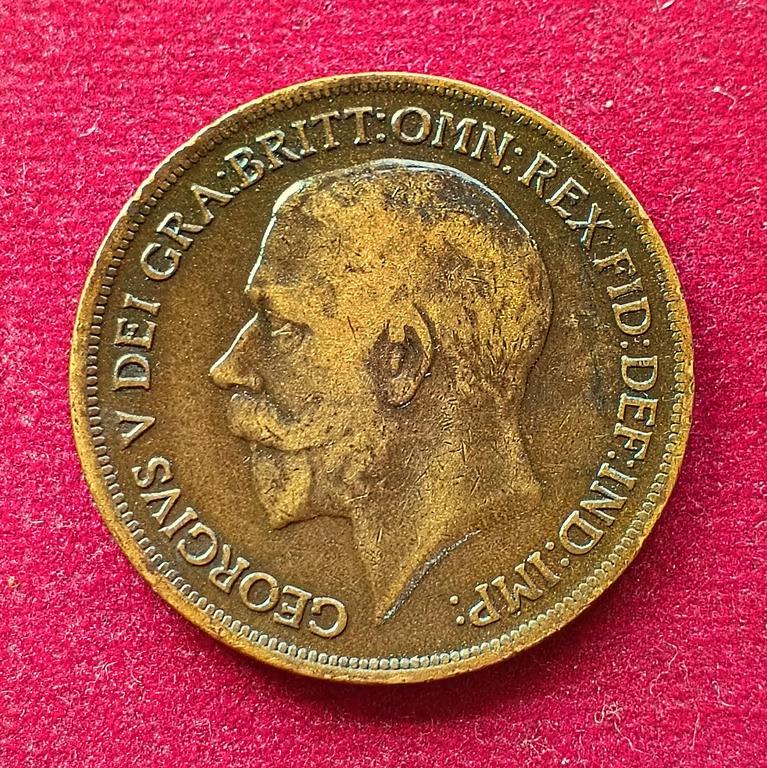 United Kingdom (UK) 1 Penny George V 1919 Coin