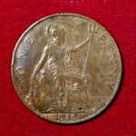 United Kingdom (UK) 1 Penny George V 1919 Coin