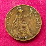 United Kingdom (UK) 1 Penny George V 1919 Coin