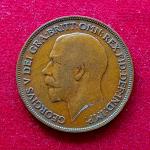 United Kingdom (UK) 1 Penny George V 1921 Coin