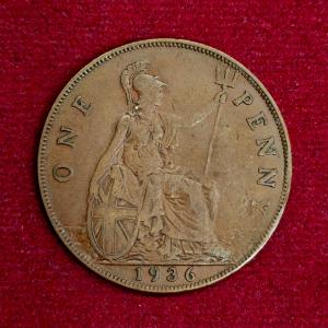United Kingdom (UK) 1 Penny - George V 1936 Coin