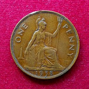 United Kingdom (UK) 1 Penny George VI 1938 Coin