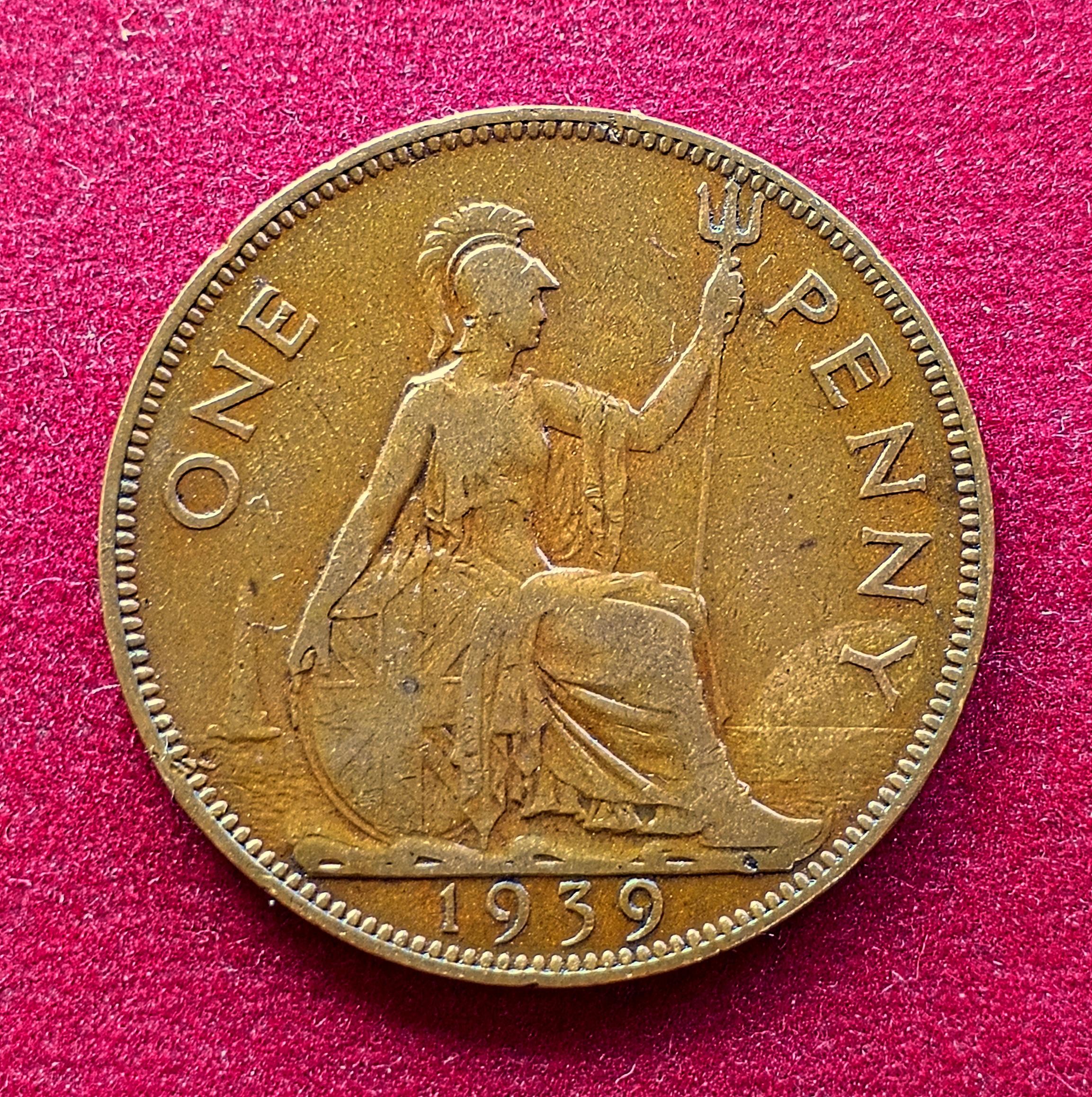United Kingdom (UK) 1 Penny George VI 1939 Coin