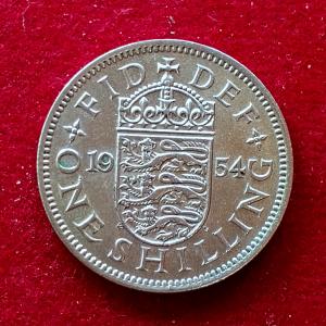 United Kingdom (UK) 1 Shilling Elizabeth II 1954 Coin