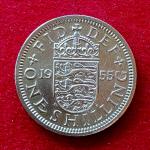 United Kingdom (UK) 1 Shilling Elizabeth II 1955 Coin