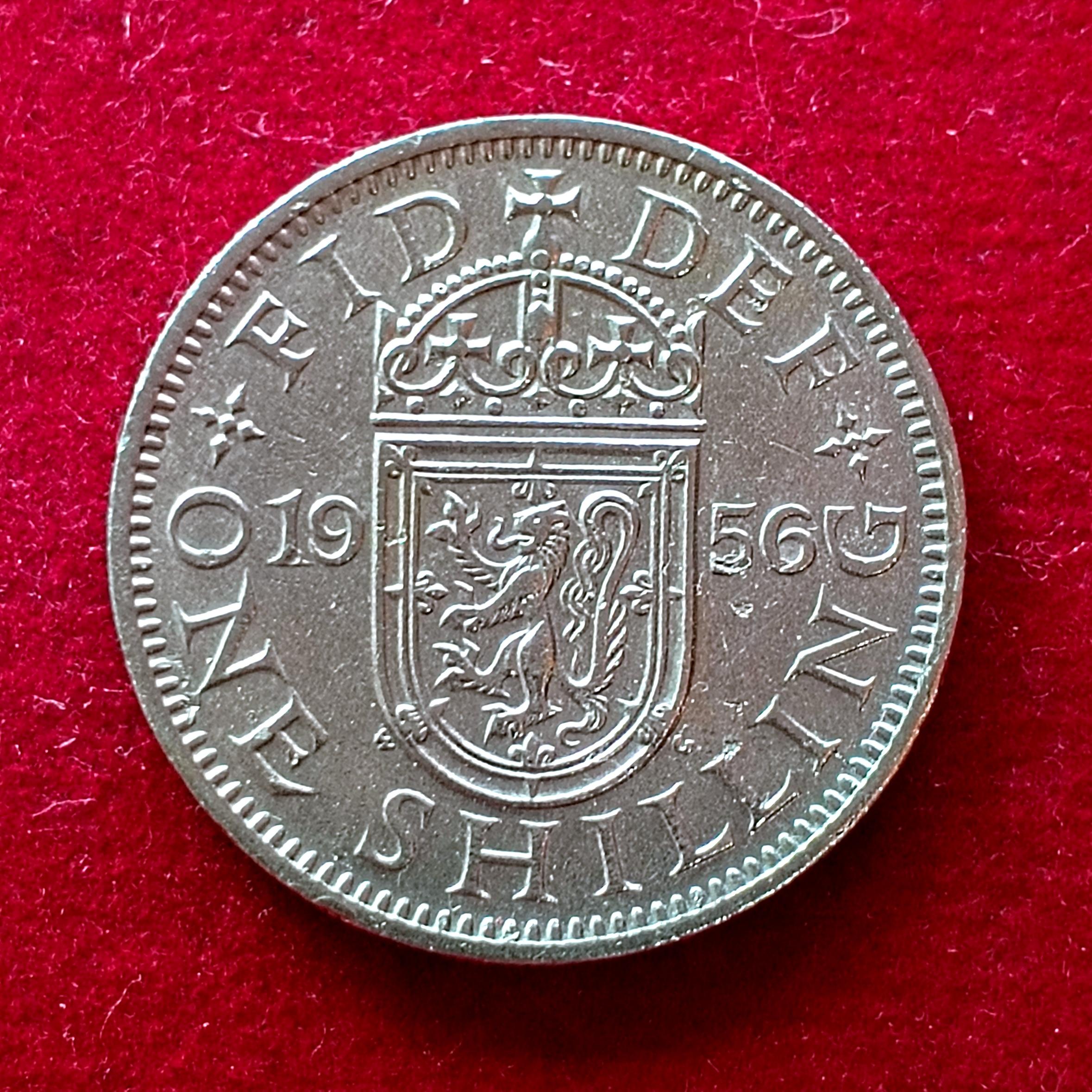 United Kingdom (UK) 1 Shilling - Elizabeth II 1956 Coin