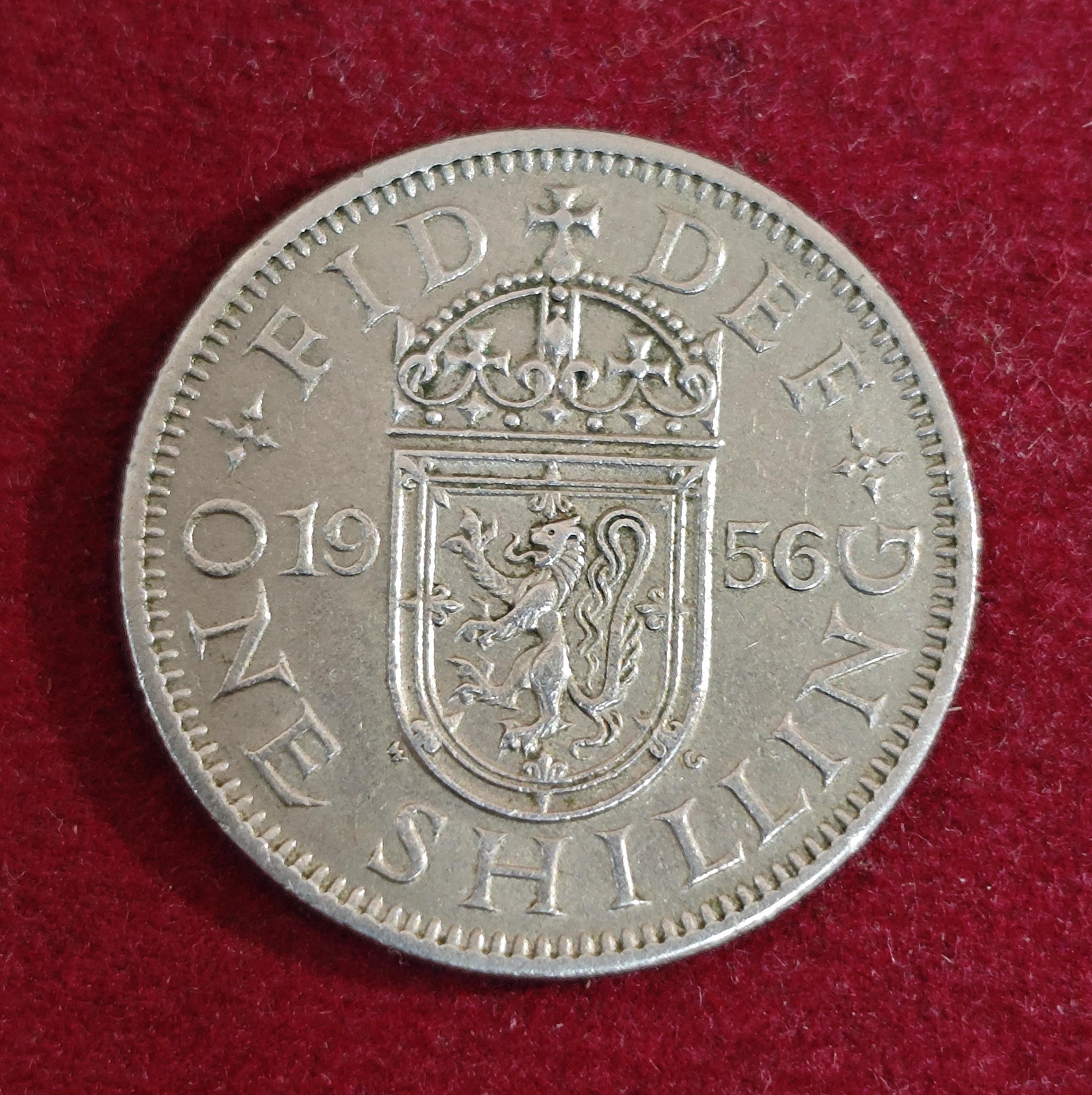 United Kingdom (UK) 1 Shilling - Elizabeth II 1956 Coin