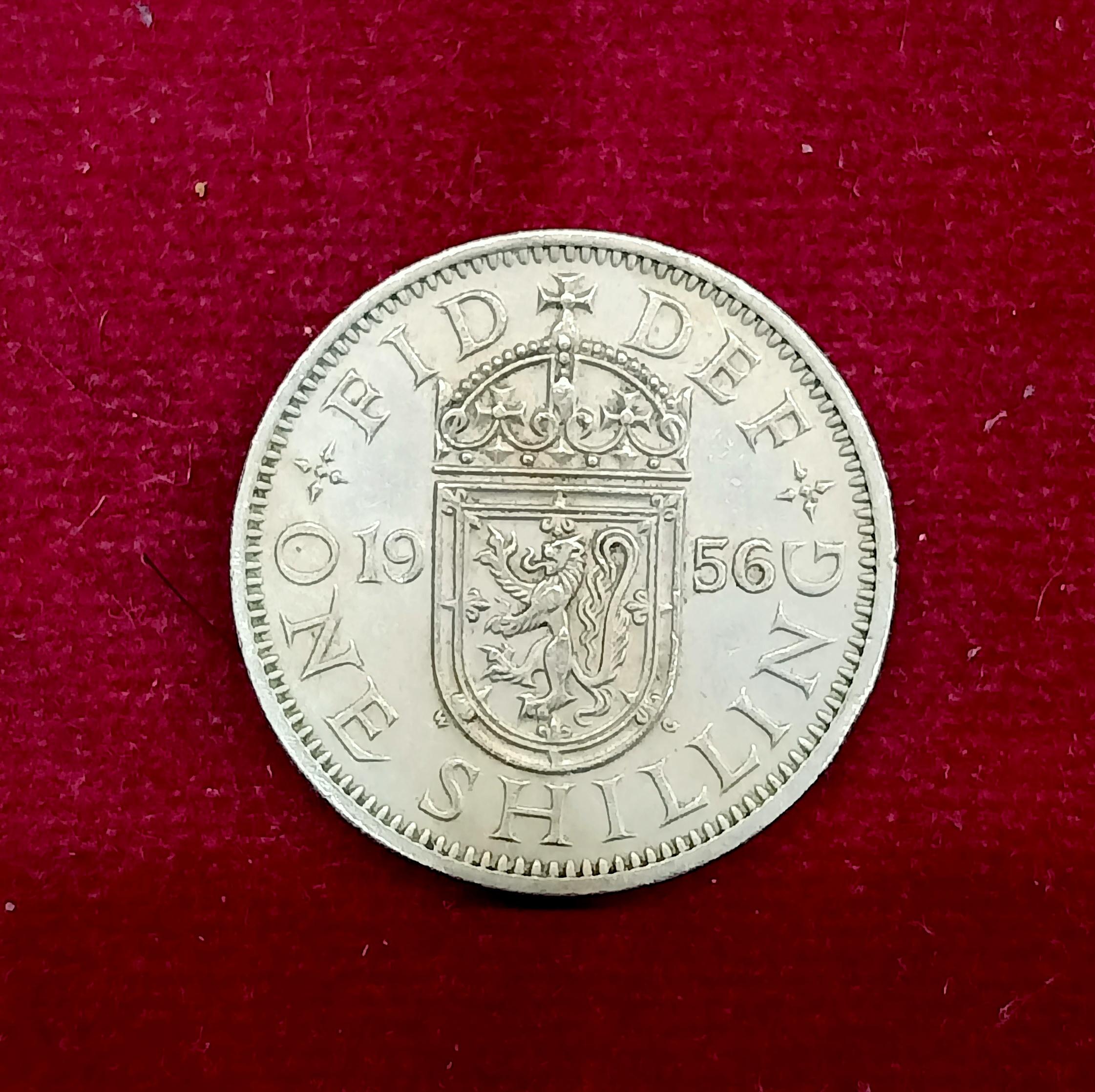 United Kingdom (UK) 1 Shilling - Elizabeth II 1956 Coin