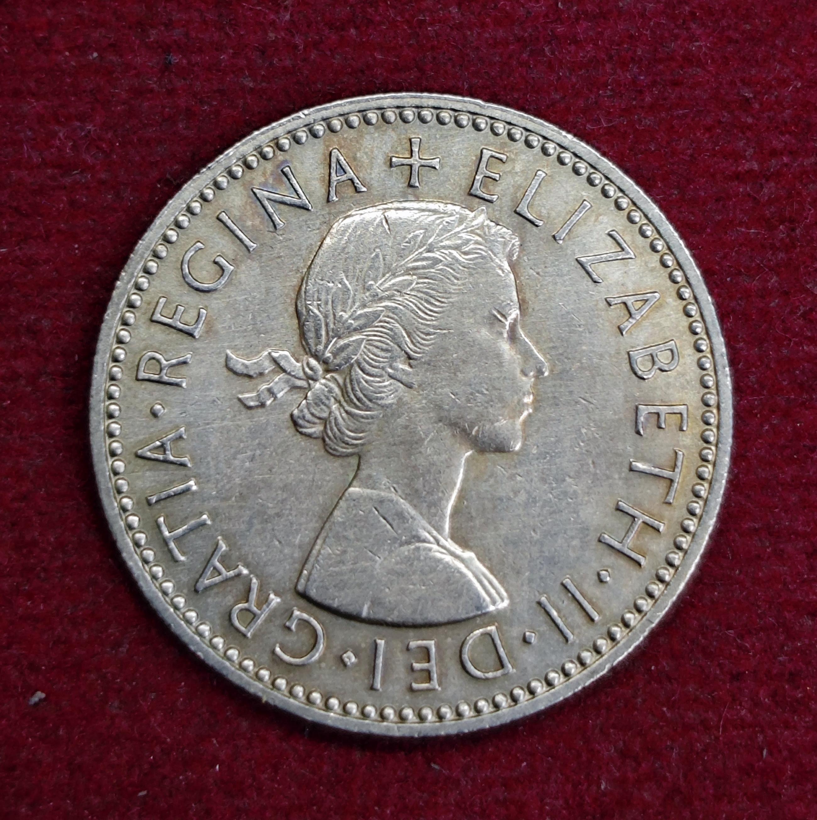 United Kingdom (UK) 1 Shilling - Elizabeth II 1958 Coin