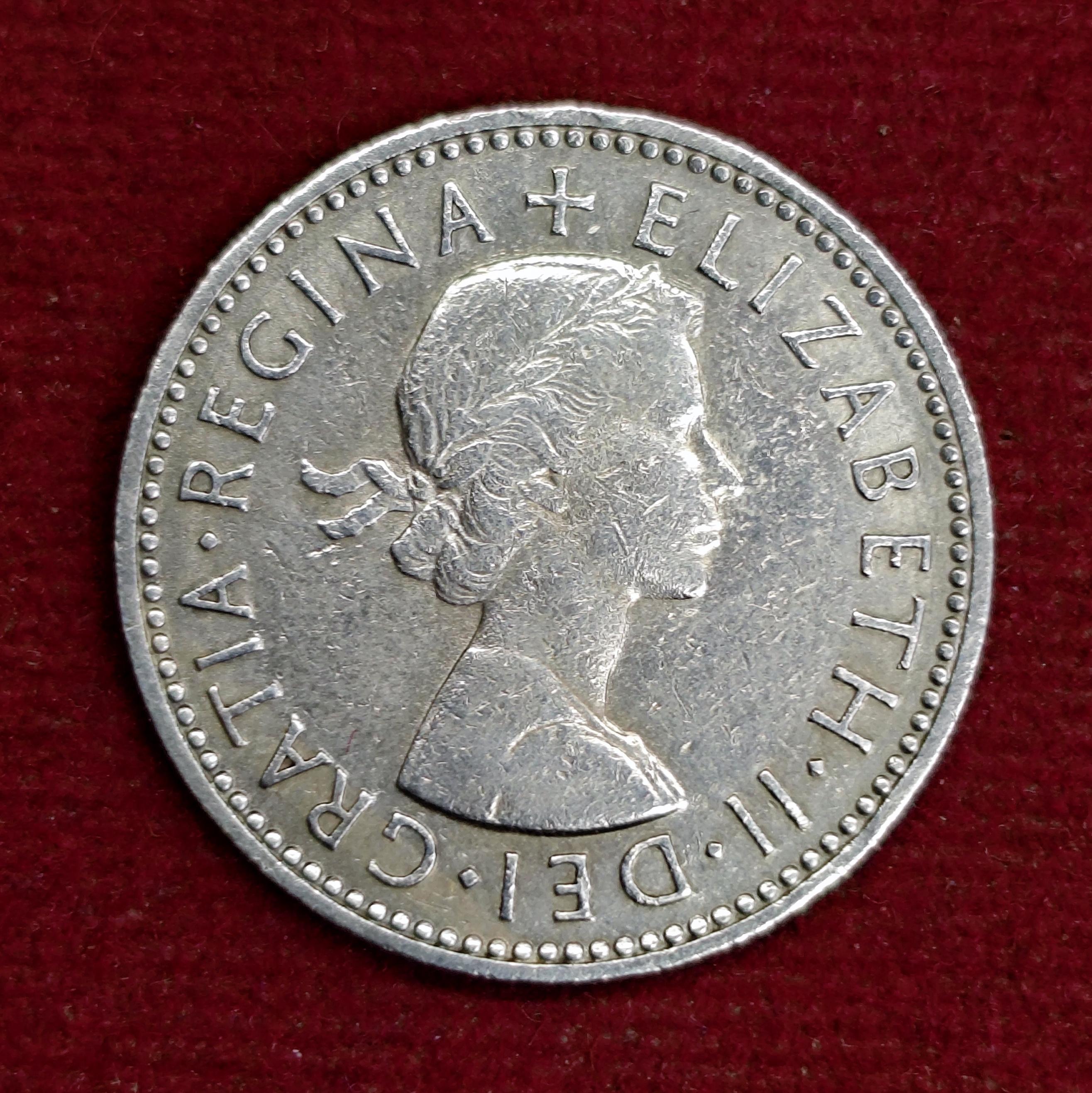 United Kingdom (UK) 1 Shilling - Elizabeth II 1959 Coin