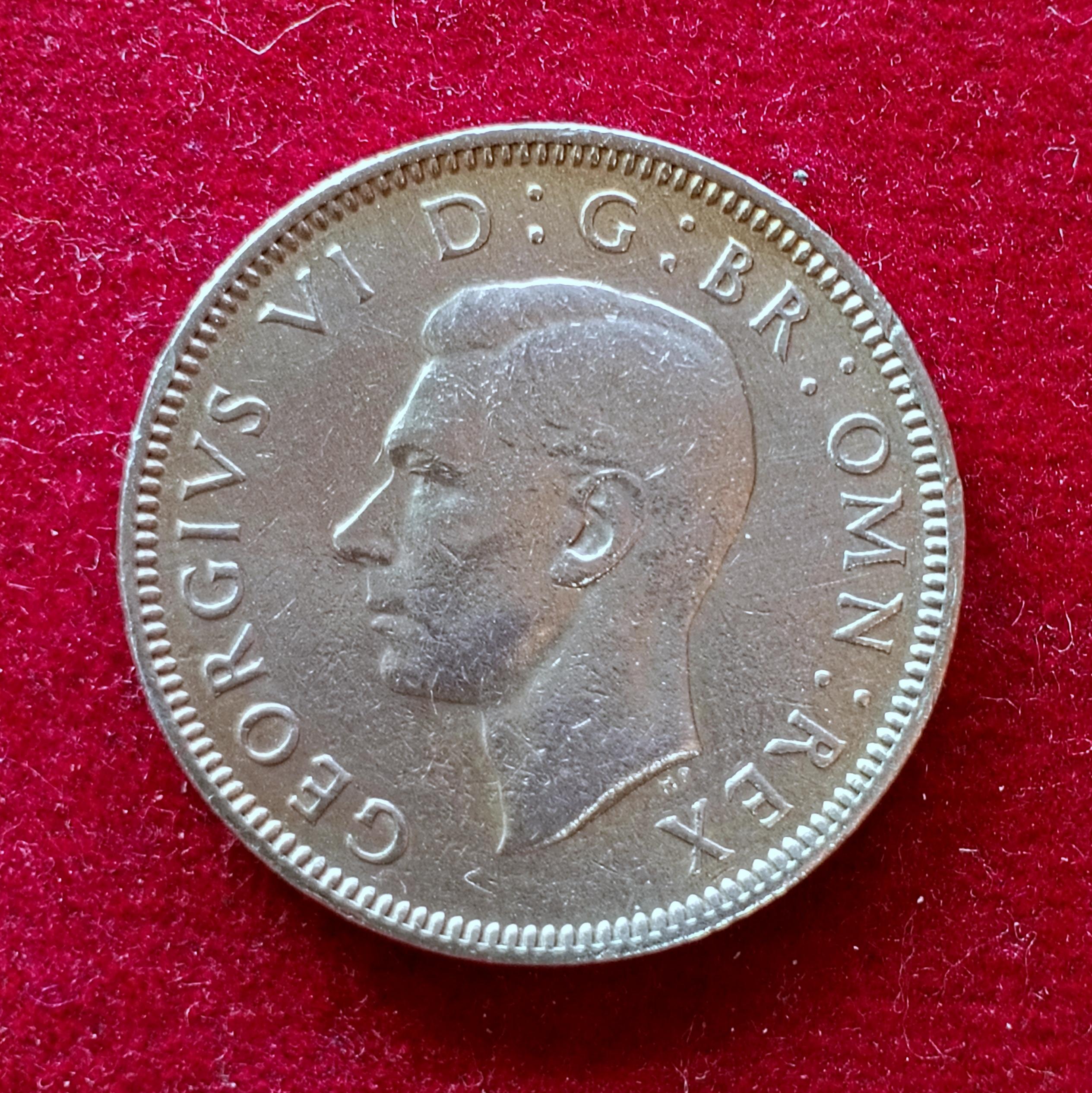United Kingdom (UK) 1 Shilling George VI  Scottish crest 1948 Coin