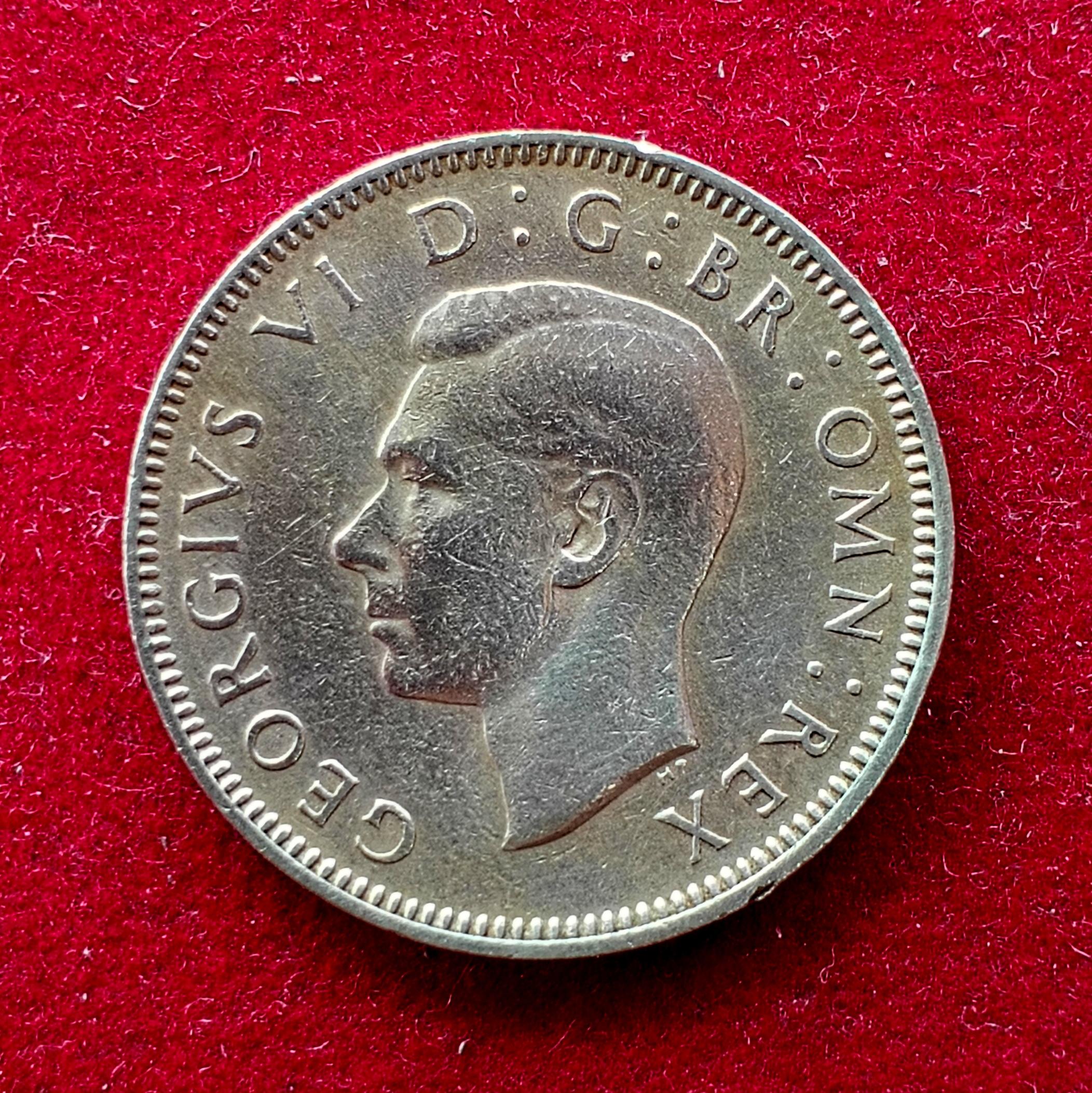 United Kingdom (UK) 1 Shilling George VI  Scottish crest 1948 Coin