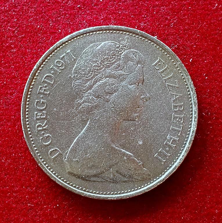 United Kingdom (UK) 10 New Pence - Elizabeth II 1971 Coin