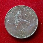 United Kingdom (UK) 10 New Pence - Elizabeth II 1971 Coin