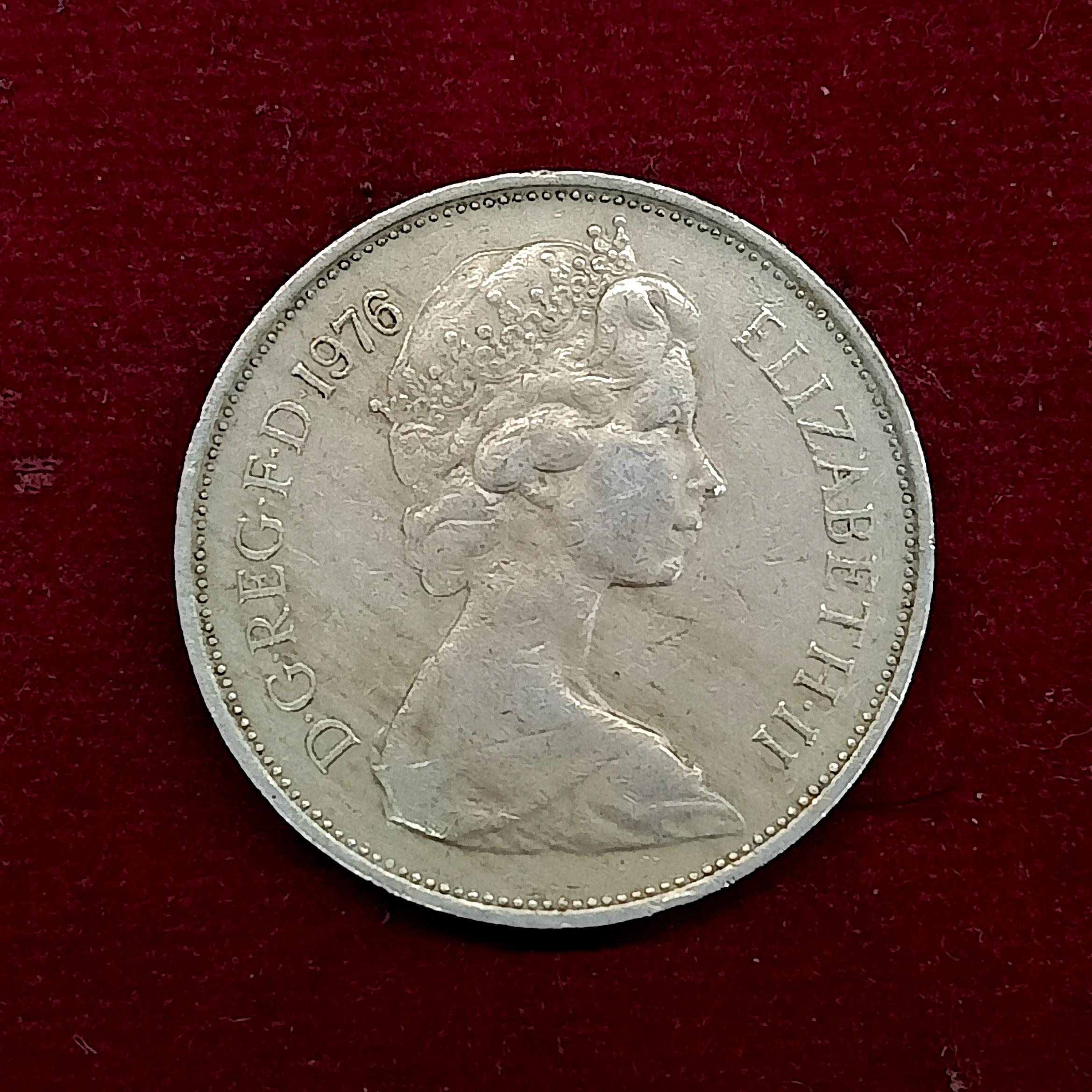 United Kingdom (UK) 10 Pence Elizabeth II 1976 Coin