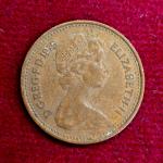 United Kingdom (UK) 1/2 New Penny Elizabeth II 1975 Coin