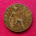 United Kingdom (UK) 1/2 Penny George V 1917 Coin
