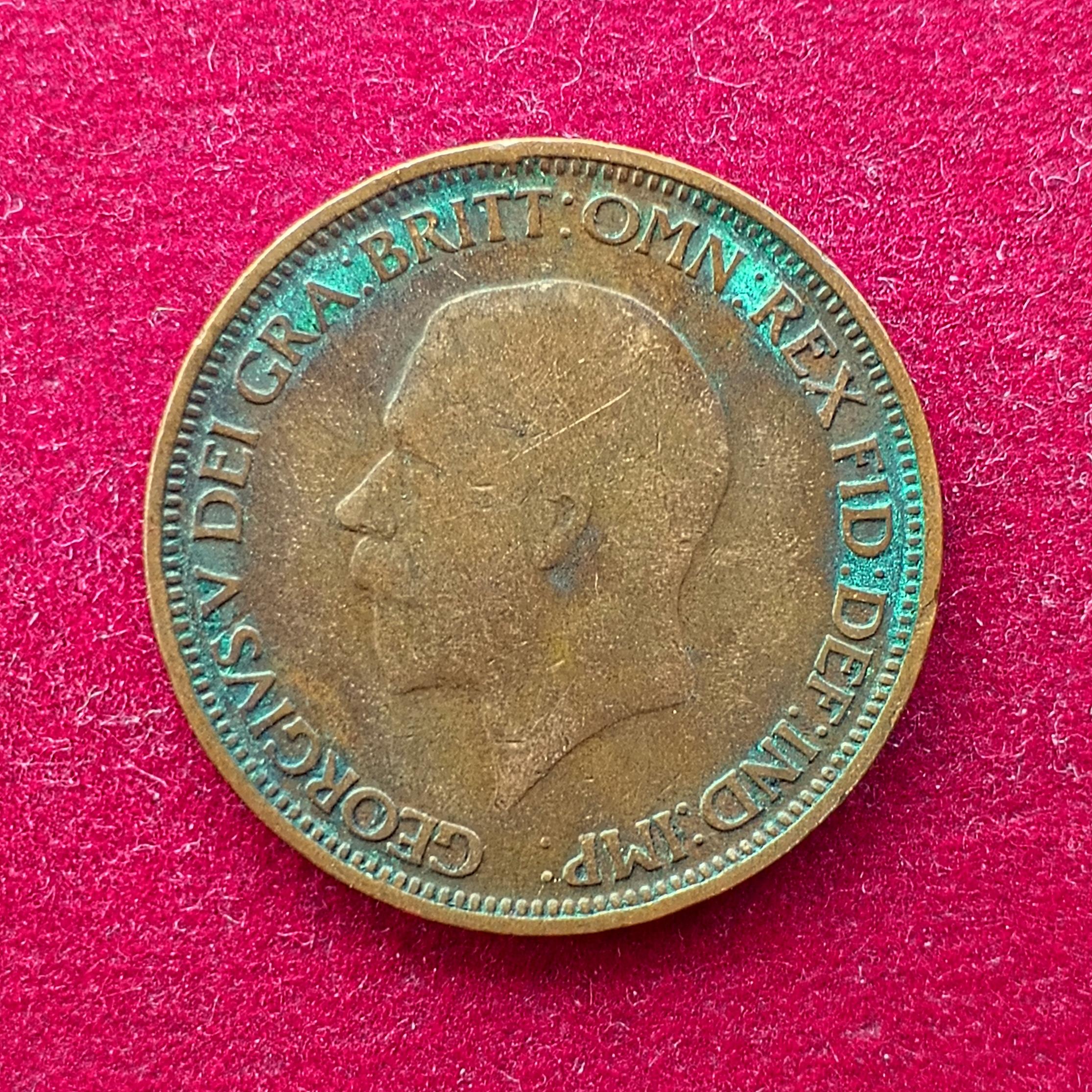United Kingdom (UK) 1/2 Penny George V 1931 Coin
