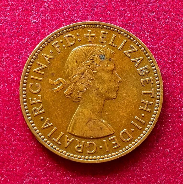 United Kingdom (UK) 1/2 Penny George VI 1954 Coin