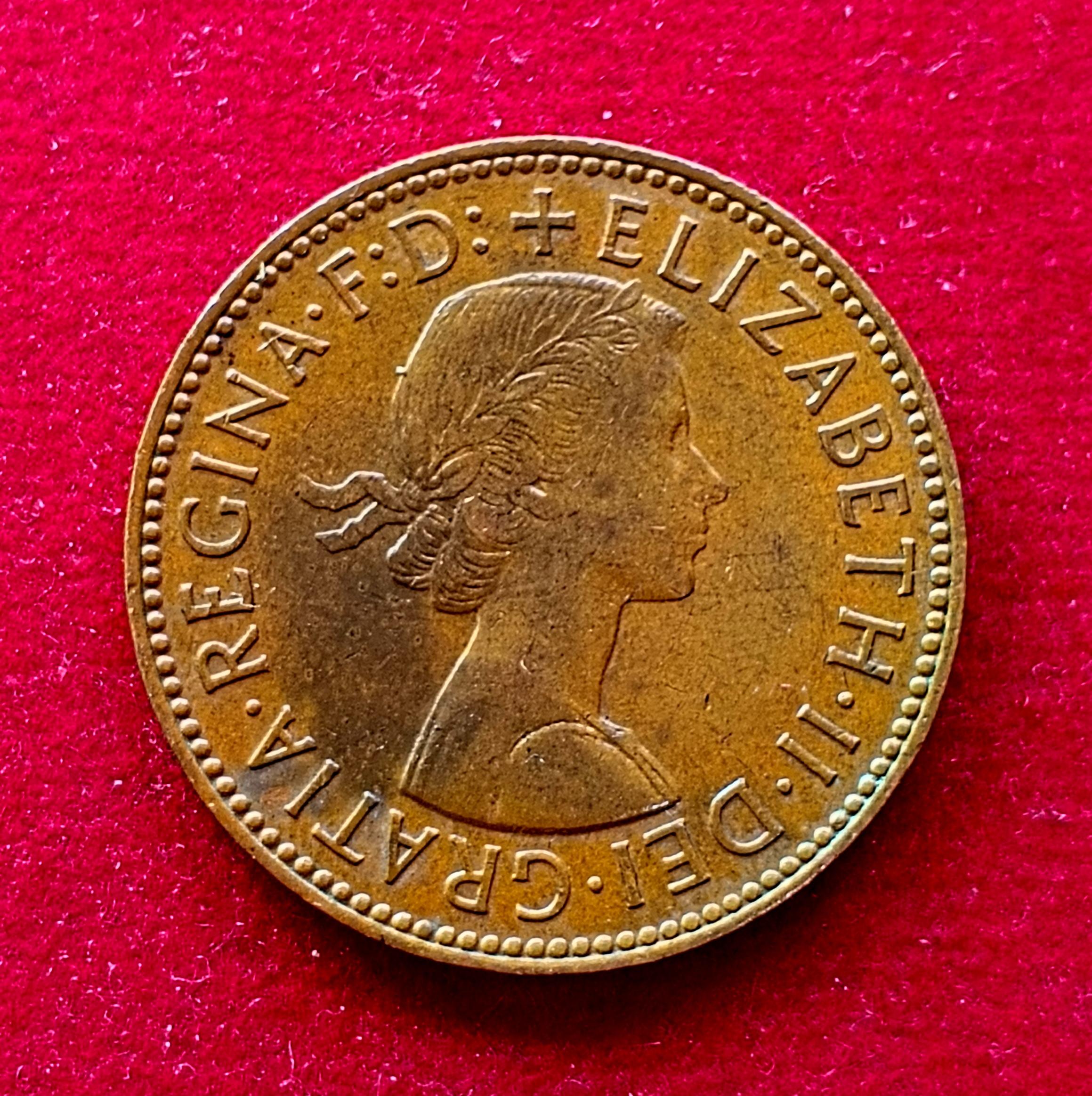 United Kingdom (UK) 1/2 Penny George VI 1963 Coin