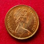 United Kingdom (UK) 2 Pence Elizabeth II 1977 Coin