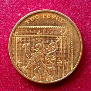 United Kingdom (UK) 2 Pence Elizabeth II 2015 Coin