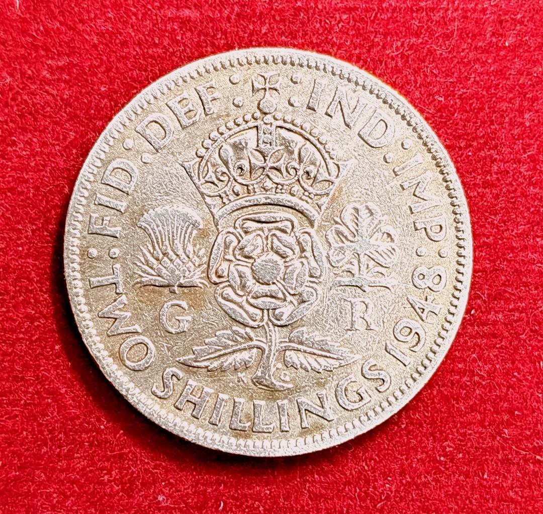 United Kingdom (UK) 2 Shillings Elizabeth II 1948 Coin