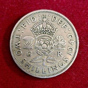 United Kingdom (UK) 2 Shillings Elizabeth II 1949 Coin