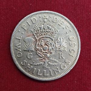 United Kingdom (UK) 2 Shillings Elizabeth II 1950 Coin