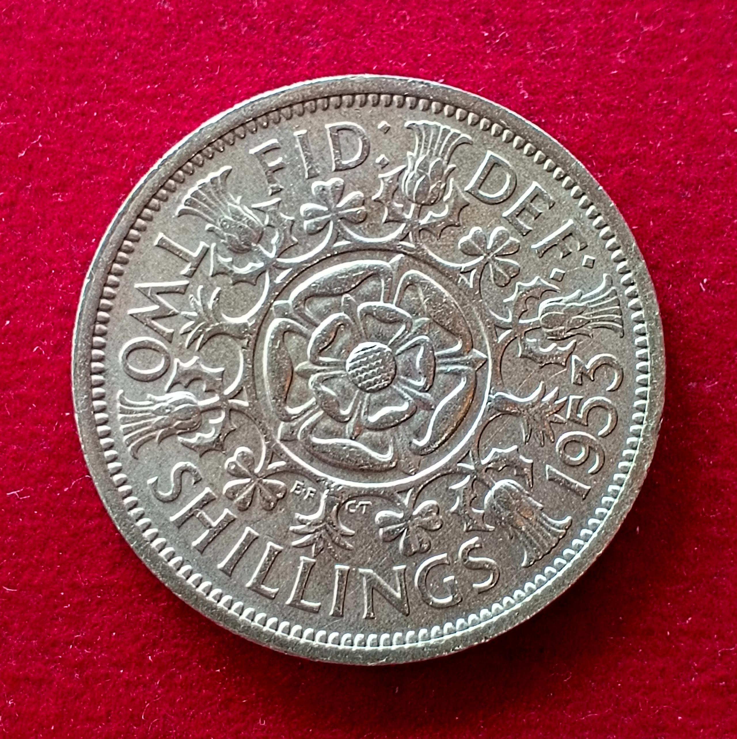 United Kingdom (UK) 2 Shillings Elizabeth II 1953 Coin