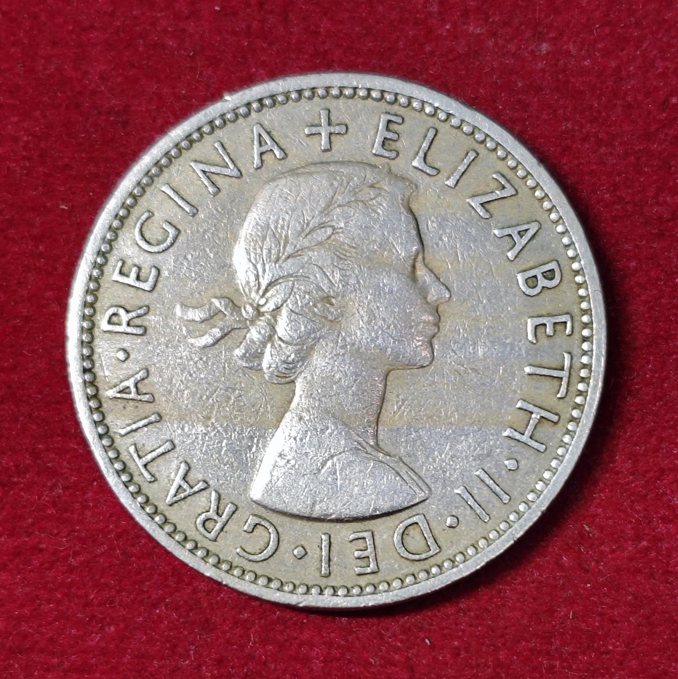 United Kingdom (UK) 2 Shillings Elizabeth II 1954 Coin
