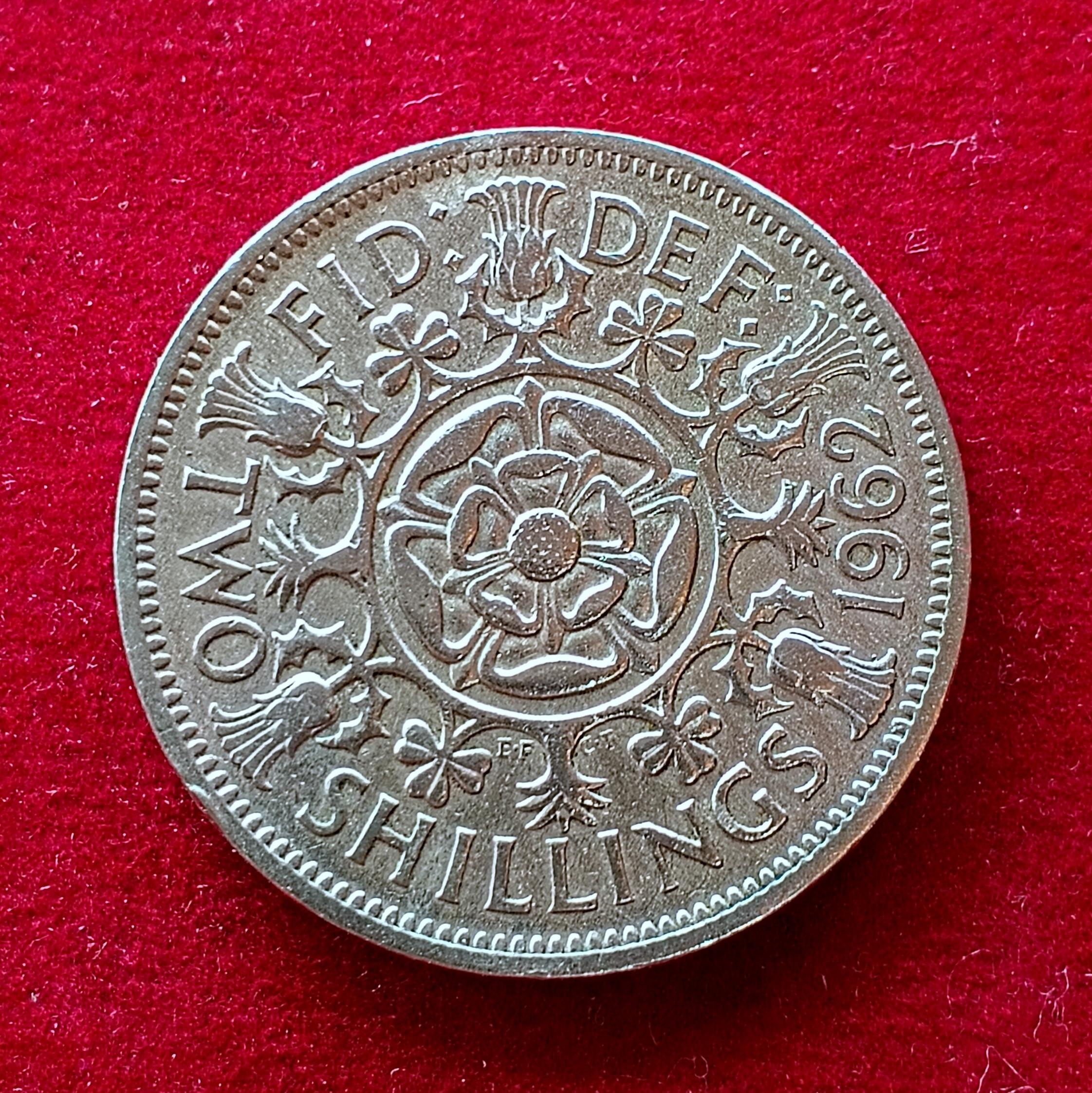 United Kingdom (UK) 2 Shillings Elizabeth II 1962 Coin